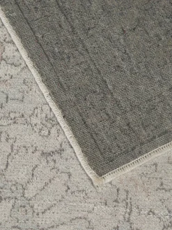 Nafar Vintage-Teppich, Hellblau/rosa