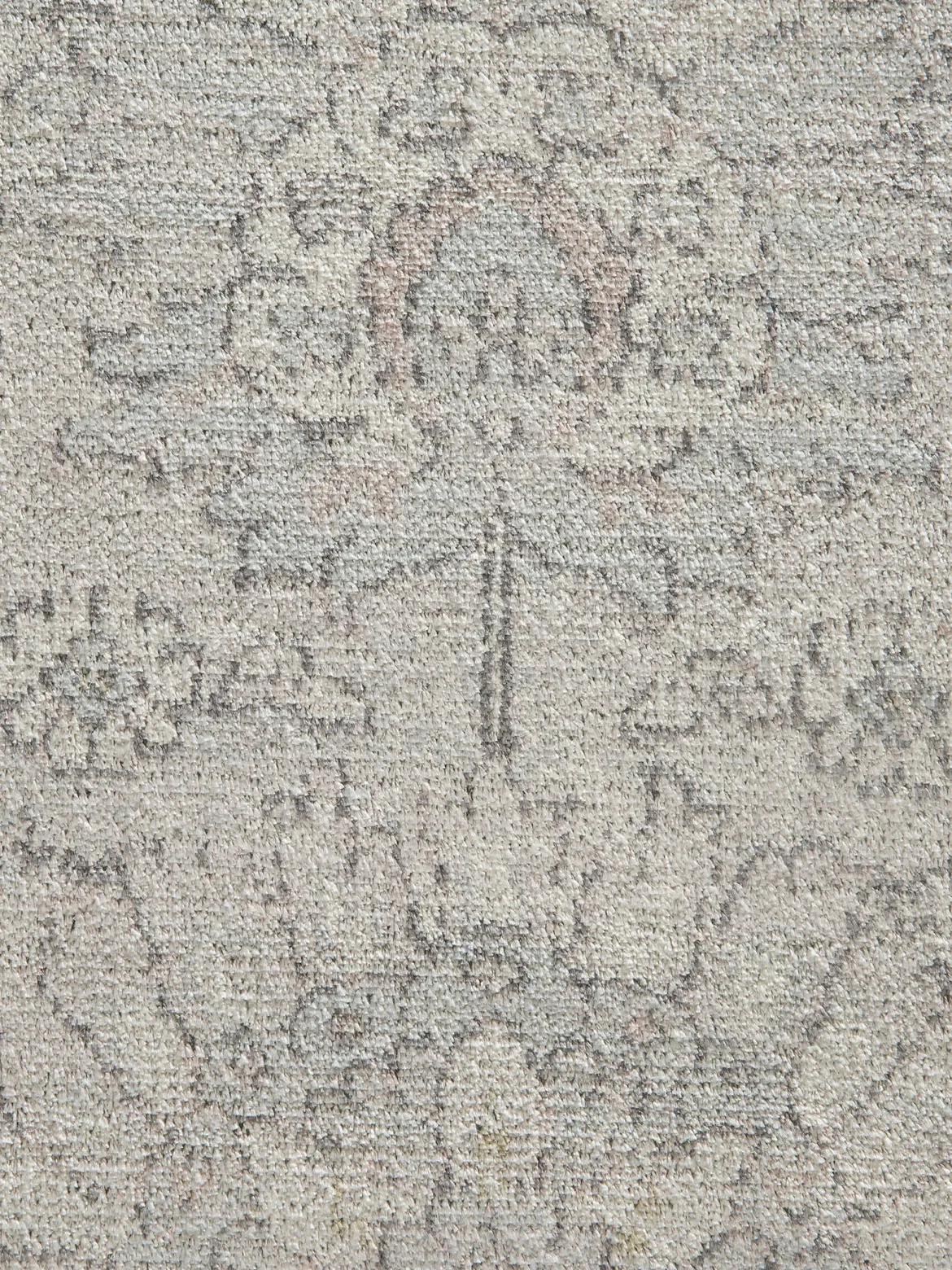 Nafar Vintage-Teppich, Hellblau/rosa