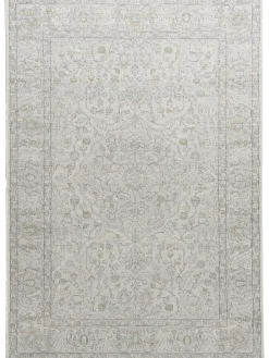 Nafar Vintage-Teppich, Hellblau/rosa