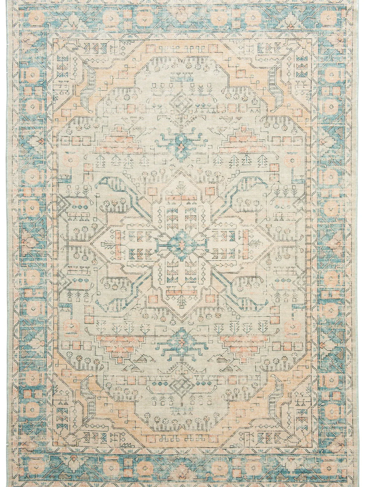 Naliya Vintage-Teppich, Iced Green