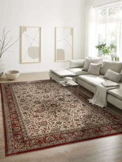 New Smaragd Orient-Teppich, Creme