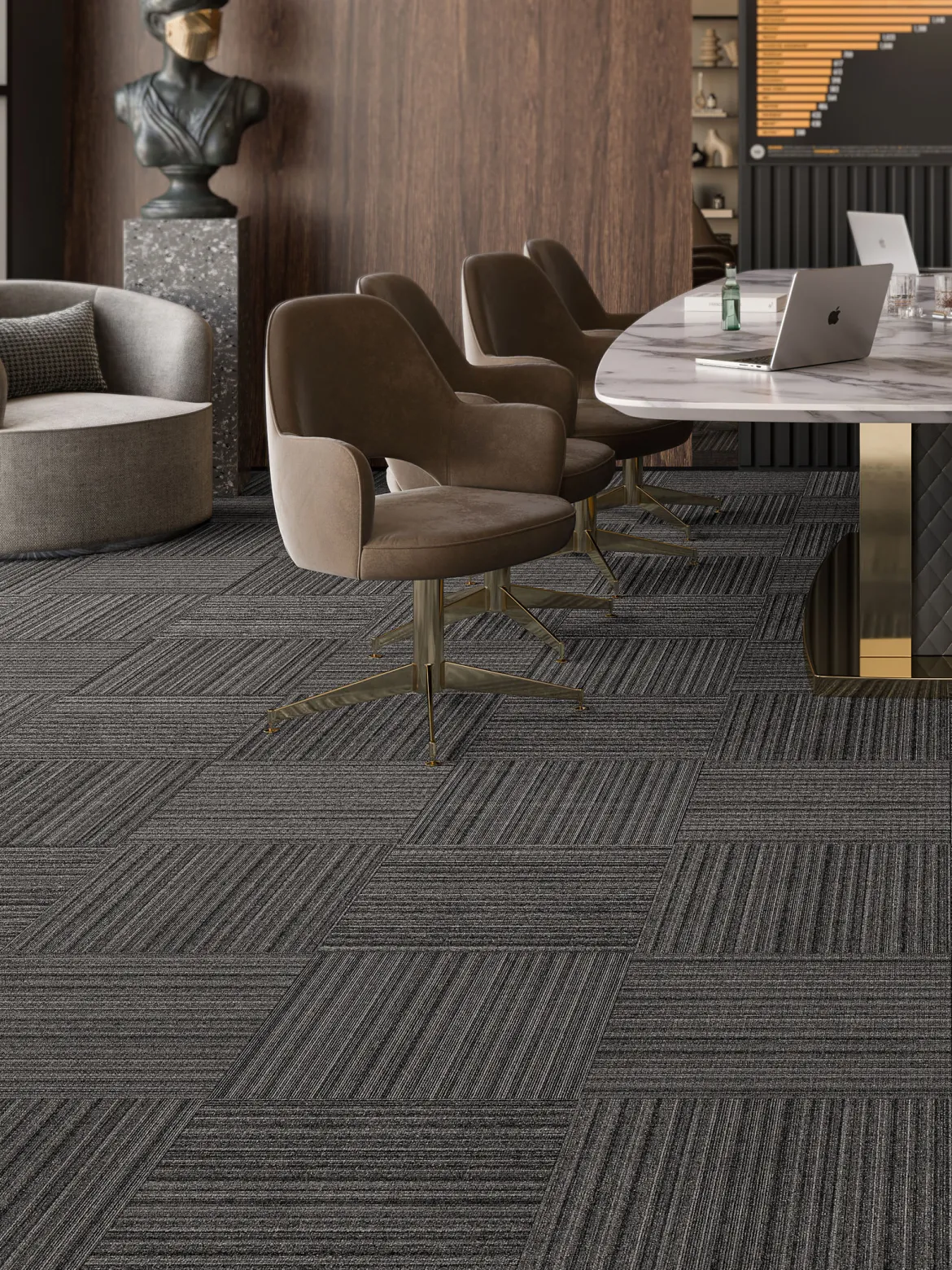 Nexa Teppichbodenfliese, Greyline 575