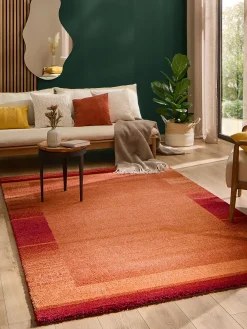 Night Life Designer-Teppich, Orange