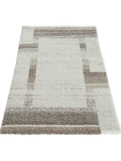 Night Life Moderner Teppich, Creme