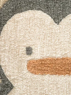 Nilla Pinguin Kinder-Teppich, Beige