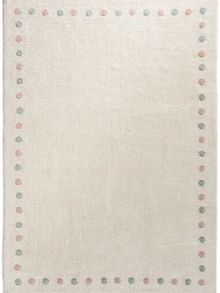Norrlia Kinder-Teppich, offwhite/rose/blue