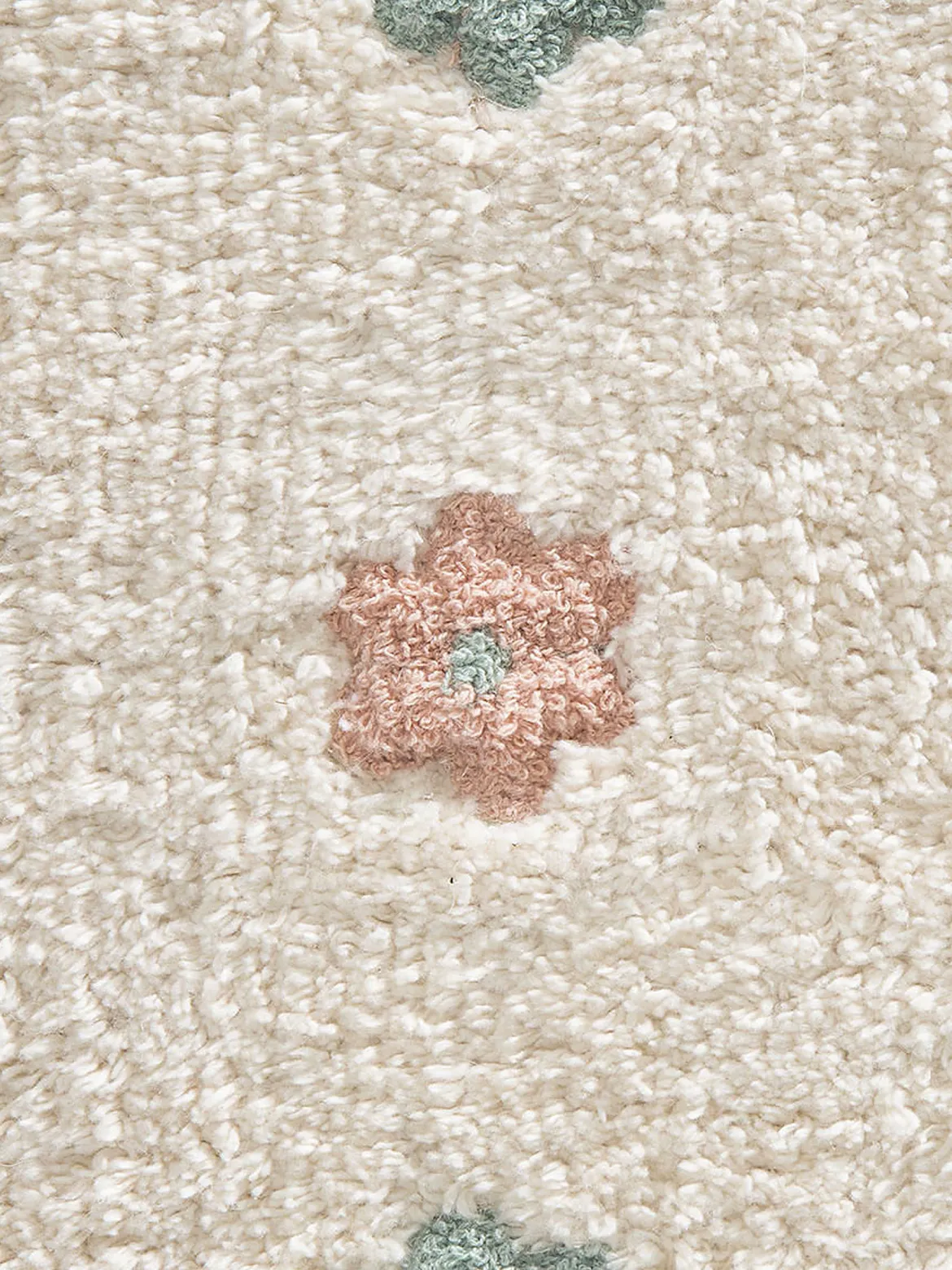 Norrlia Kinder-Teppich, offwhite/rose/blue
