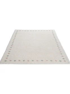 Norrlia Kinder-Teppich, offwhite/rose/blue