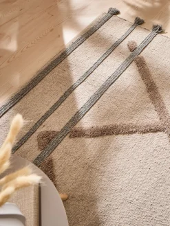 Nyvalla Flachgewebe-Teppich, Sand