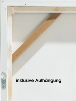 Oana Leinwand-Druck-handbemalt, Beige