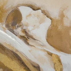Oana Leinwand-Druck-handbemalt, Beige