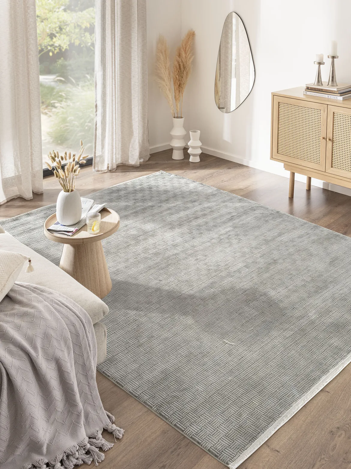 Ocala Moderner Teppich, Silber