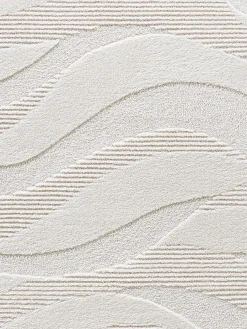 Onde Moderner Teppich, Creme