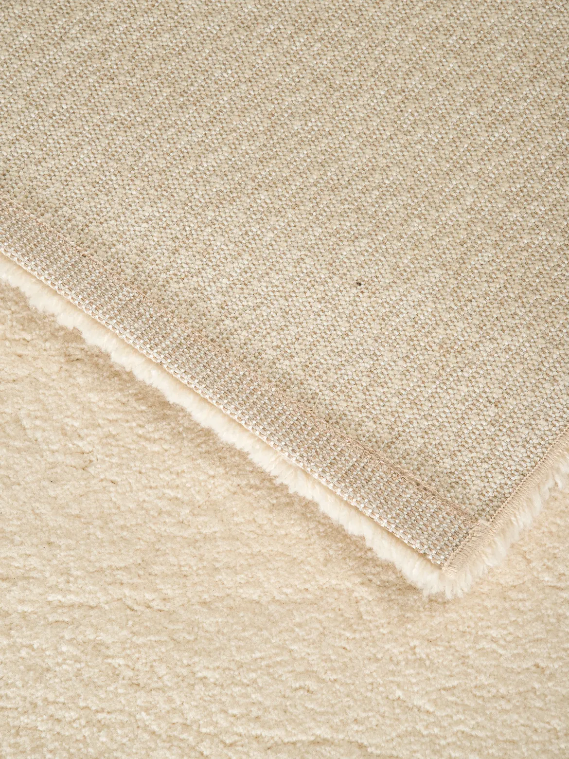 Ourika Hochflor-Teppich, Weiss