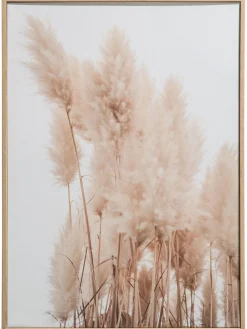 Pampas Para Leinwand-Druck-gerahmt, Beige