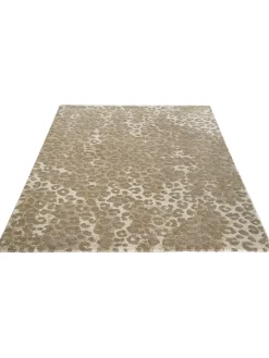 Pangani Moderner Teppich, Dunkelbeige