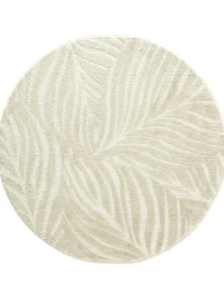 Pianta Moderner Teppich, Creme