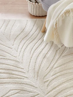 Pianta Moderner Teppich, Ivory
