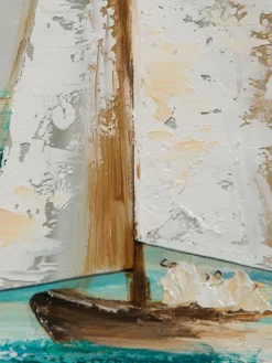 Ragatta Leinwand-handgemalt, Hellblau