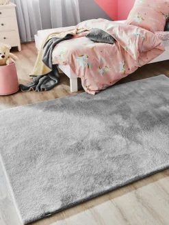 Ranua Kunstfell-Teppich, Silver