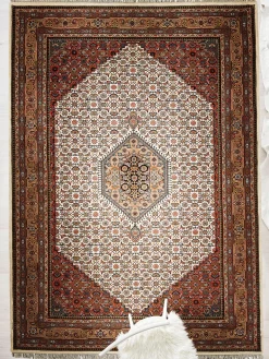 Rawara Bidjar Orient-Teppich, Beige