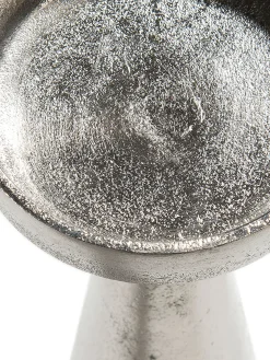 Raw Silver Finish Kerzenleuchter, Silber