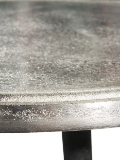 Raw Silver Finish Tisch, Silber
