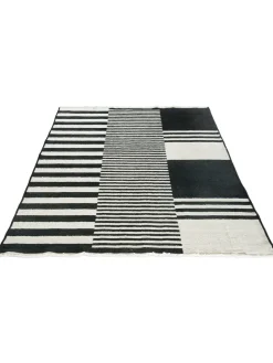 Raya Moderner Teppich, Black/White