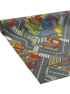 Road Kinderzimmer-Teppichboden, Multicolor 97
