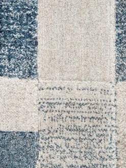 Rockledge Moderner Teppich, Blau-Grau