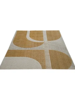 Rockledge Moderner Teppich, Gold-Grau
