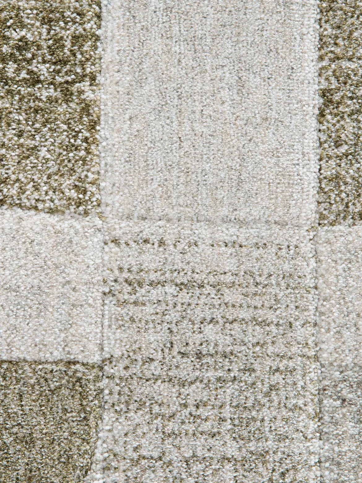 Rockledge Moderner Teppich, Grün-Grau