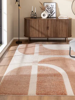 Rockledge Moderner Teppich, Rost-Grau
