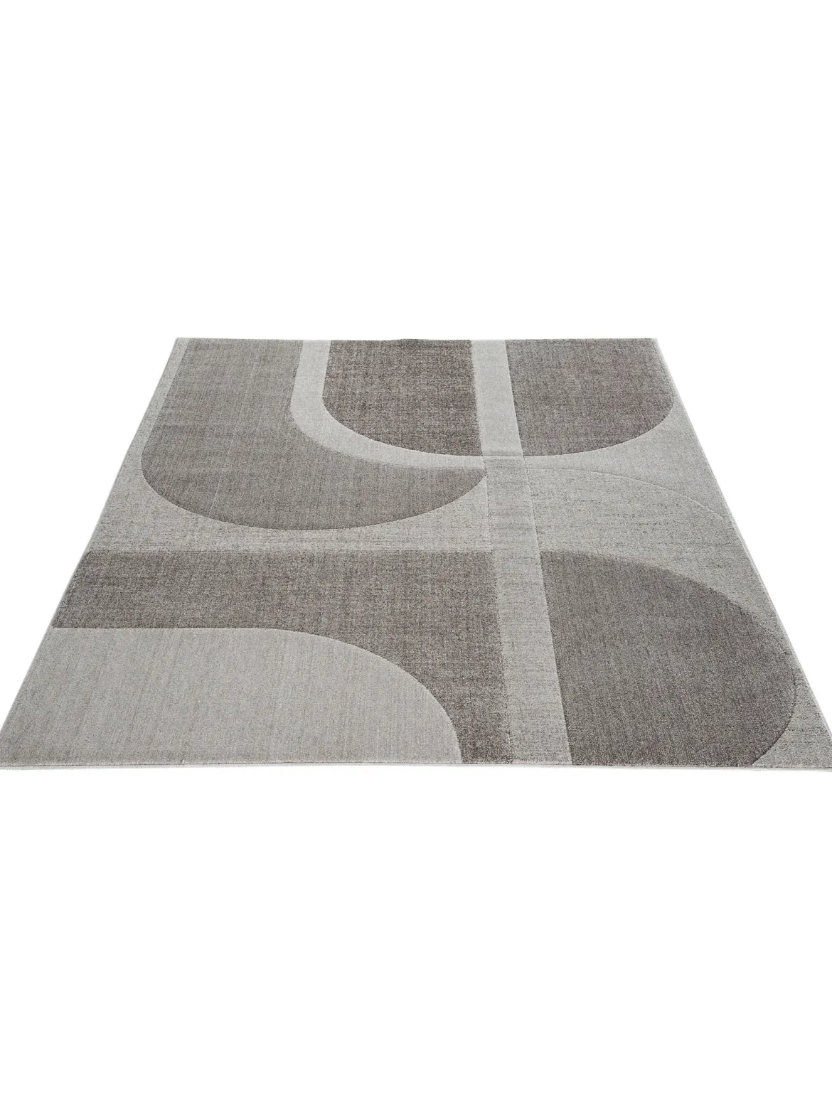 Rockledge Moderner Teppich, Silber-Grau