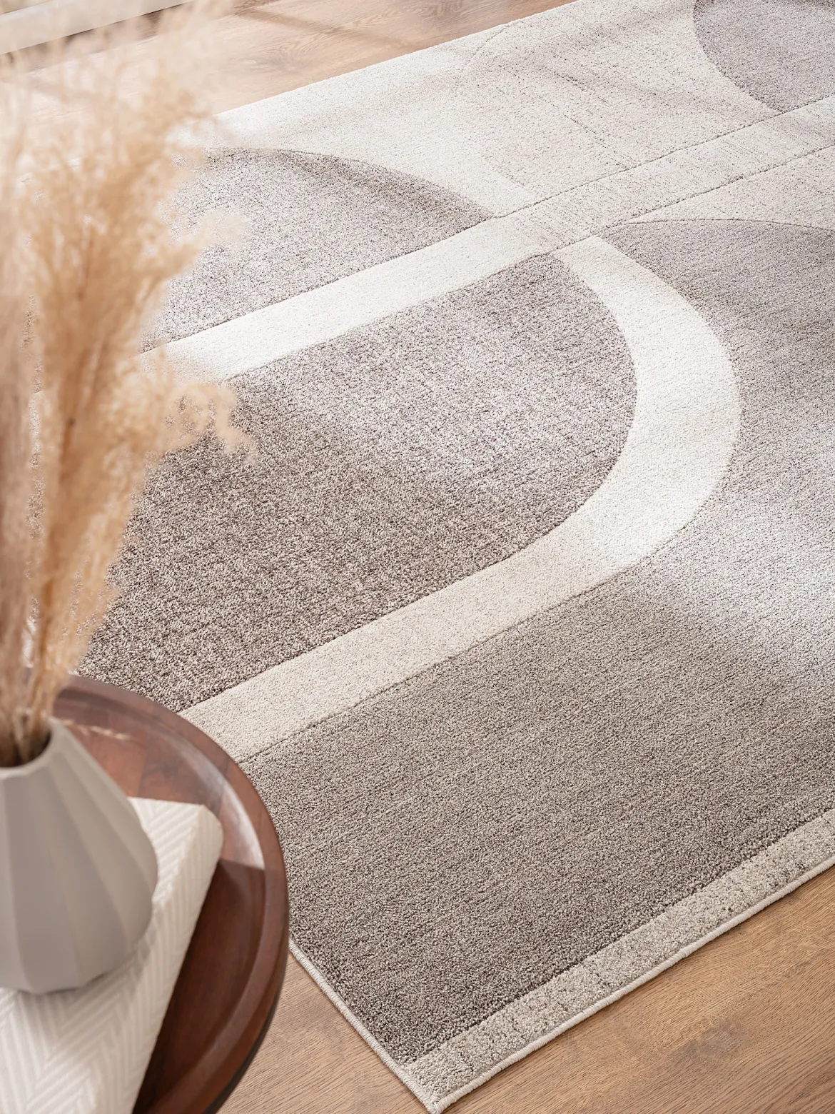 Rockledge Moderner Teppich, Silber-Grau