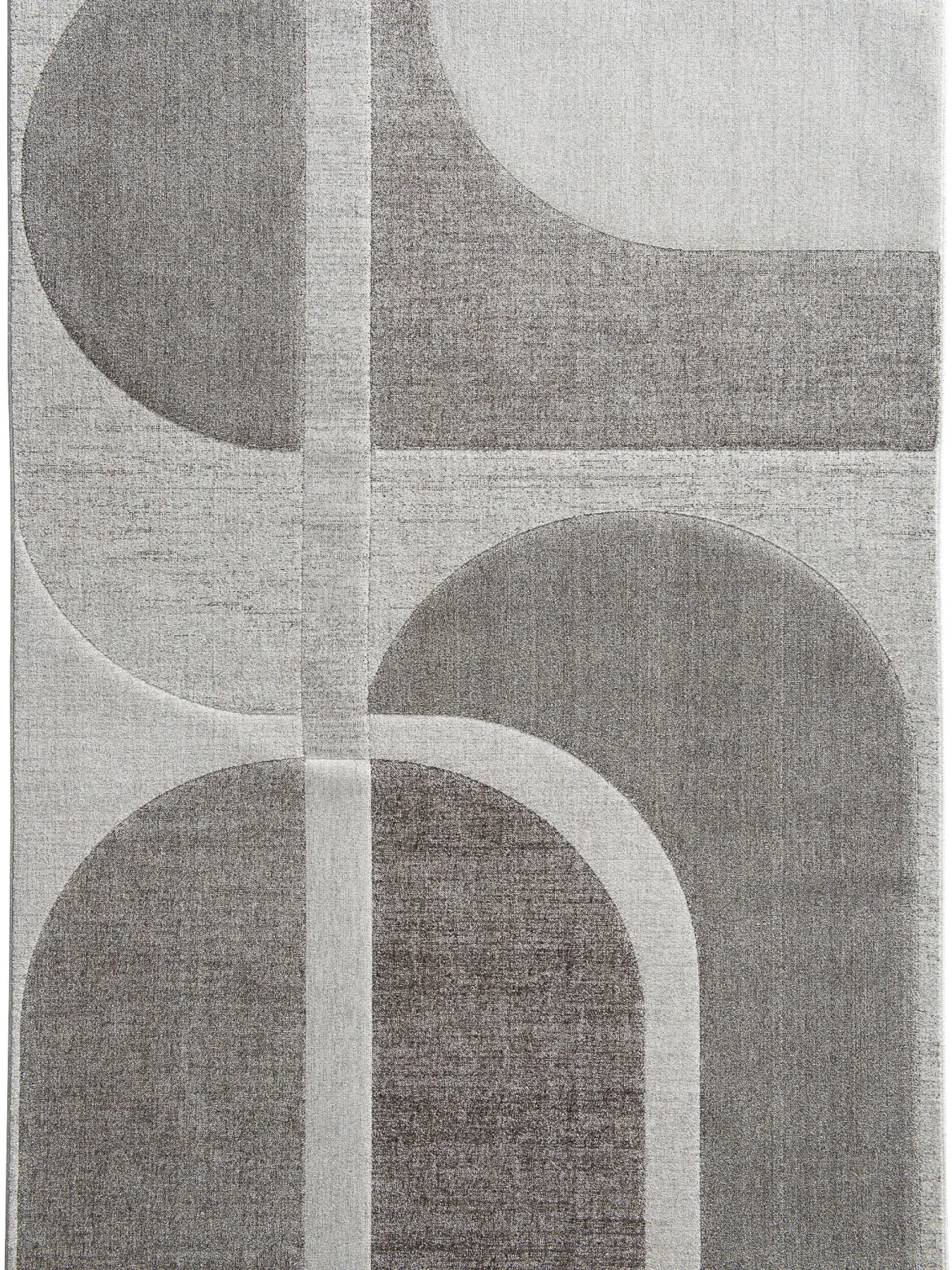 Rockledge Moderner Teppich, Silber-Grau
