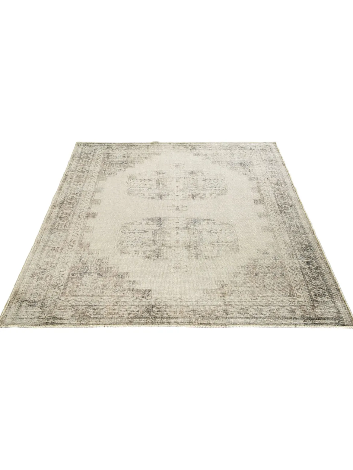 Rodano Vintage-Teppich, Hellgrau
