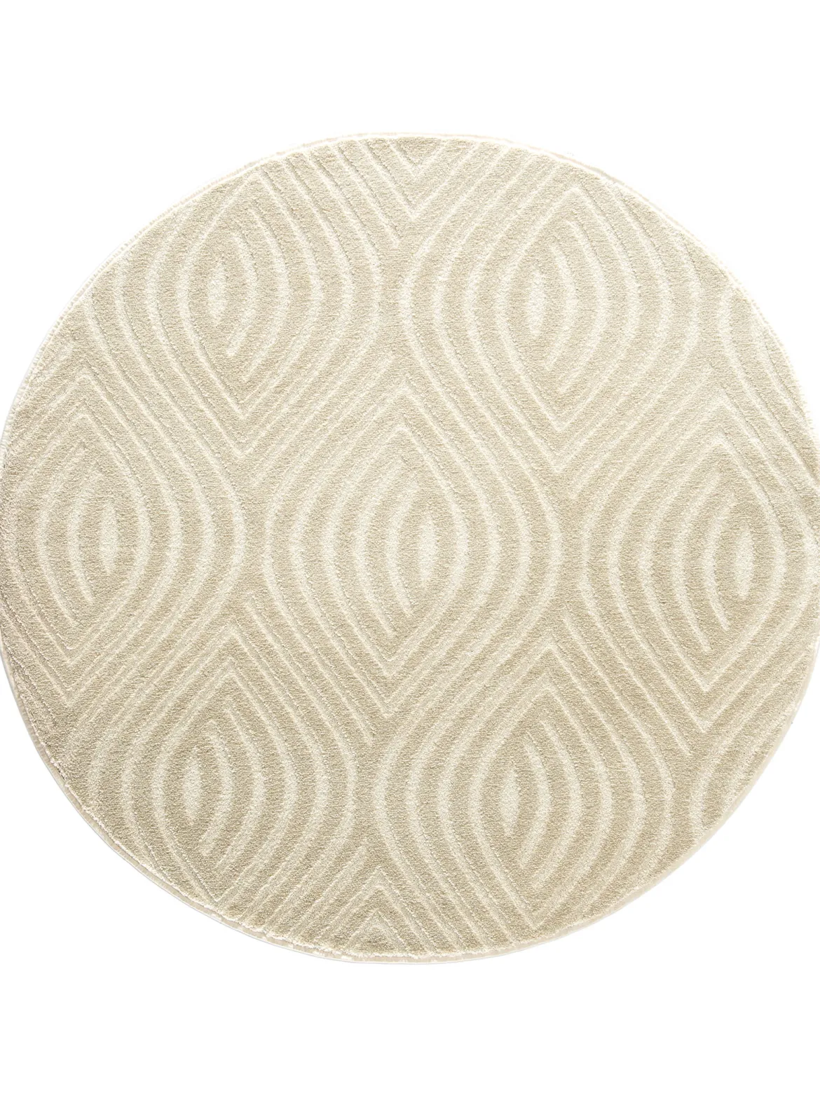 Rombo Moderner Teppich, Creme