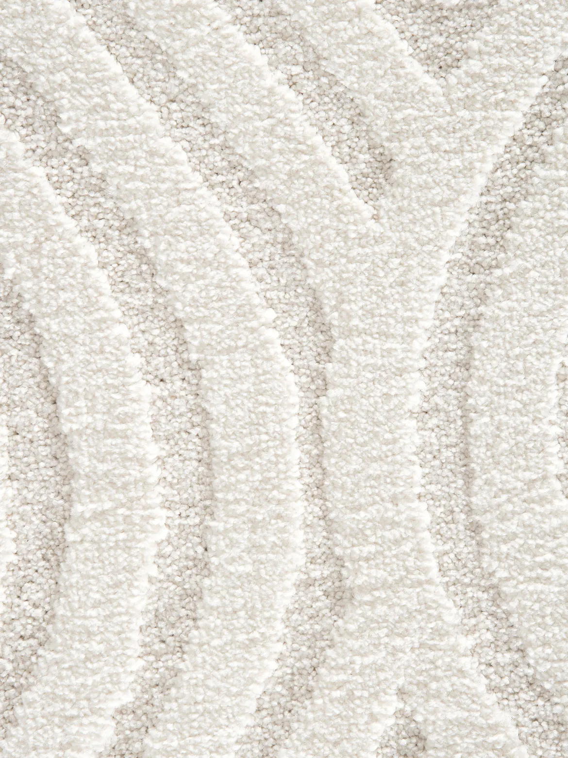 Rombo Moderner Teppich, Offwhite