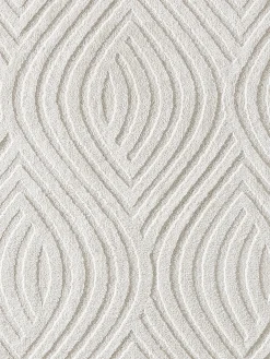 Rombo Moderner Teppich, Offwhite