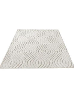 Rombo Moderner Teppich, Offwhite