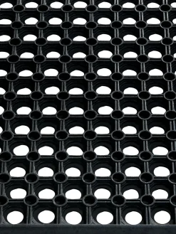 Rubber Fußmatte, Schwarz
