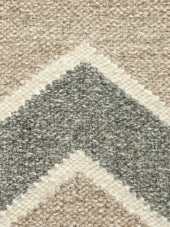 Ruda Flachgewebe-Teppich, Light Greige
