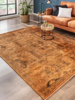 Saldala Vintage-Teppich, Orange