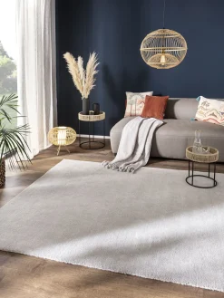 Salmour Woll-Teppich, Light Grey