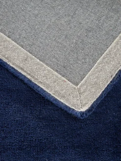 Salmour Woll-Teppich, Navy Blue