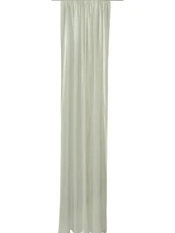 Sarona Vorhang mit Gardinenband, Taupe