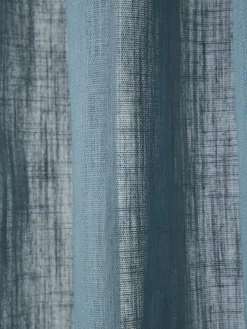 Sarona Vorhang mit Gardinenband, Blau