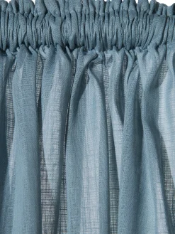 Sarona Vorhang mit Gardinenband, Blau