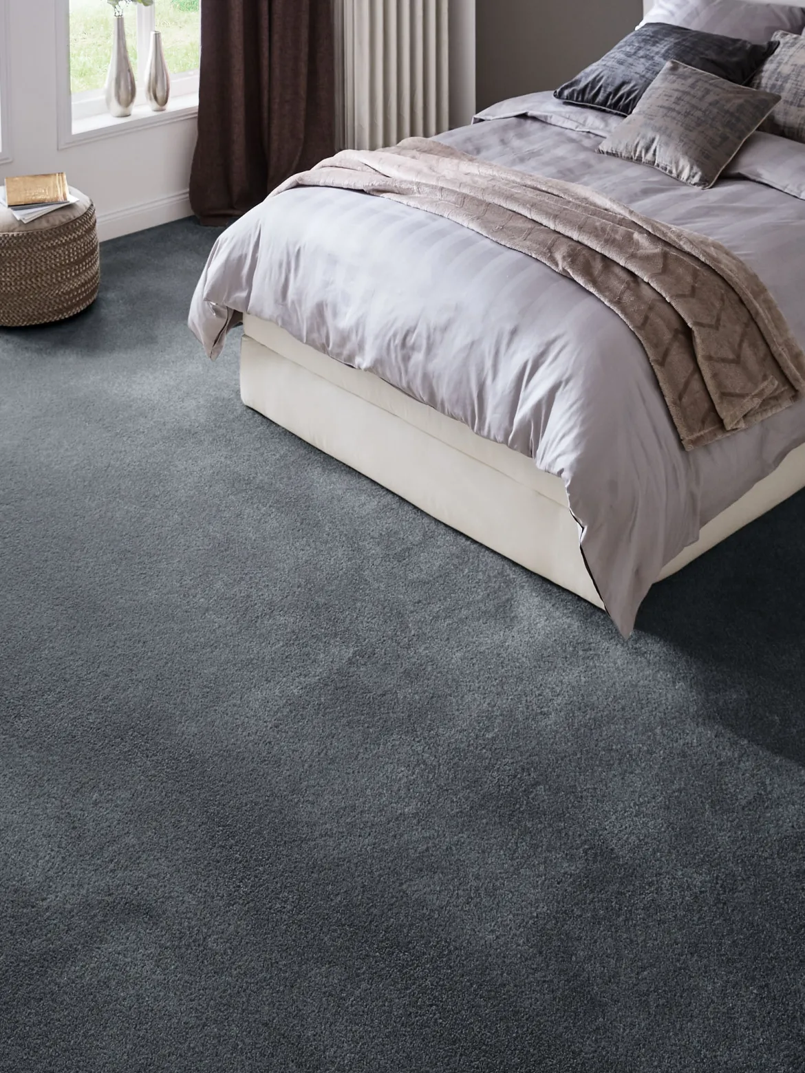 Satin Velours-Teppichboden, Night 298